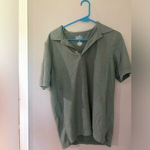 Green polo shirt